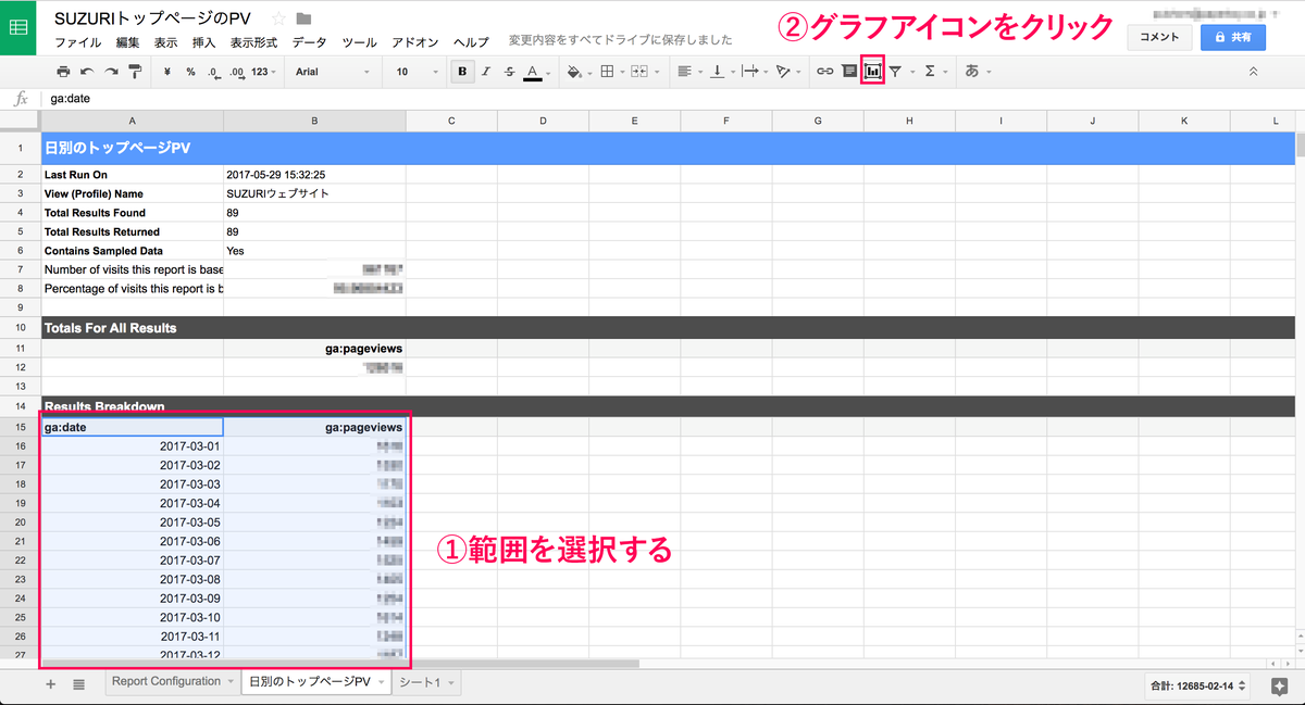 スプレッドシートでgoogle Analyticsの数値を毎日自動更新しよう ペパボテックブログ