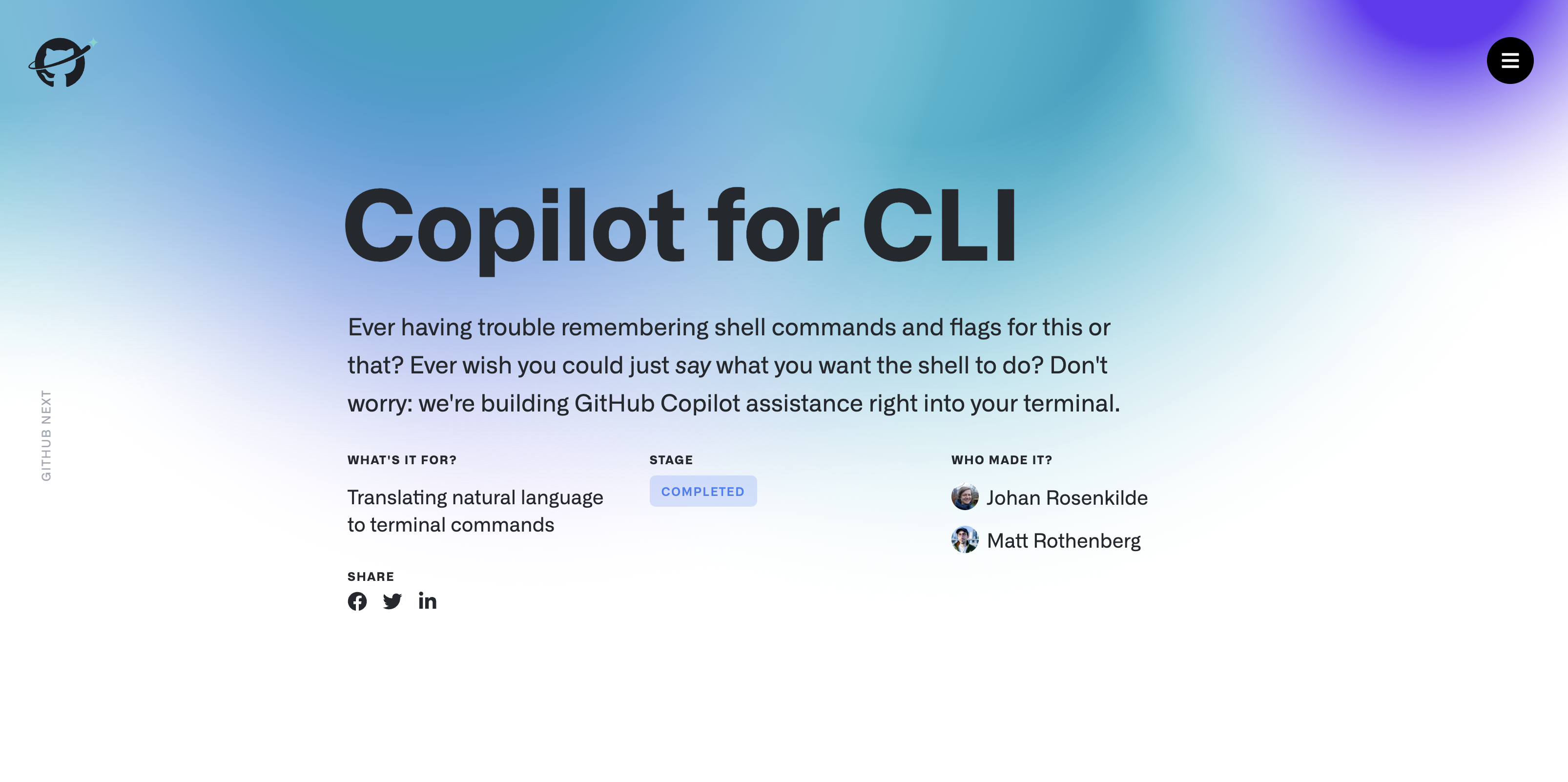 GitHub Copilot CLI