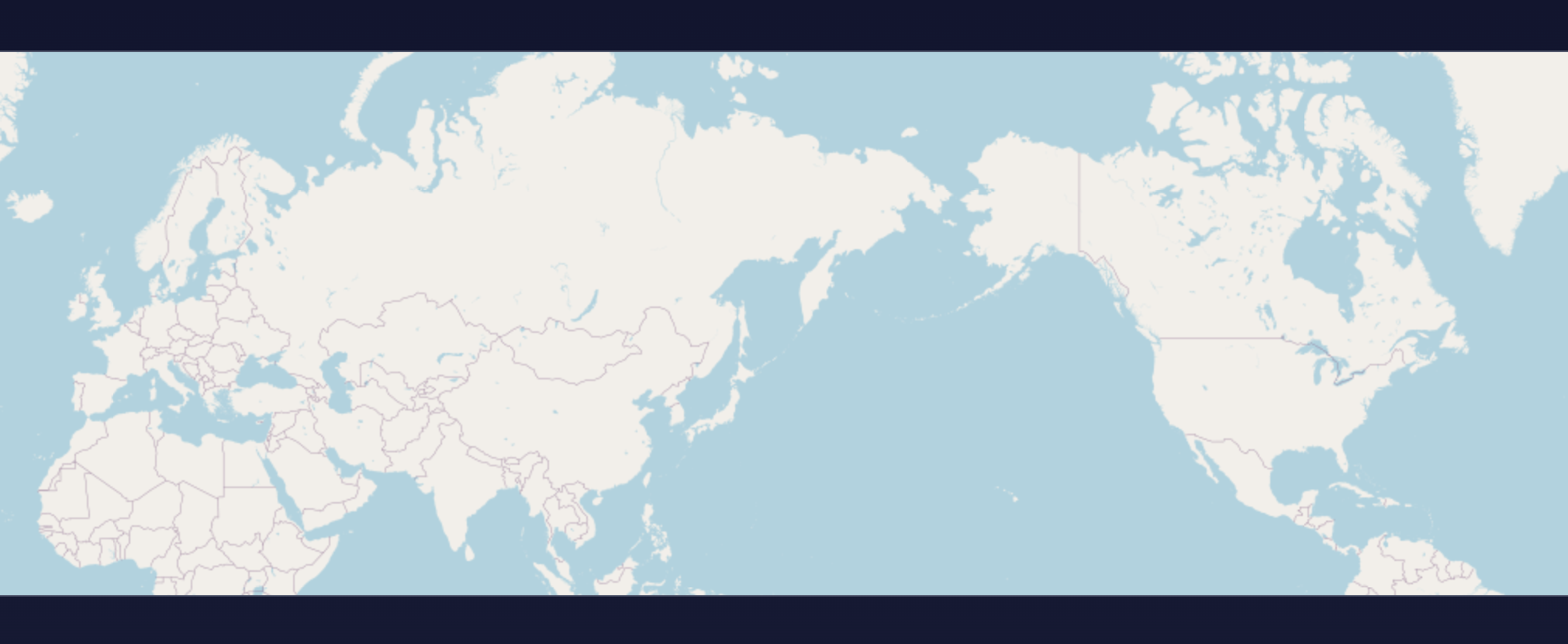 メルカトル図法でのゲーム画面