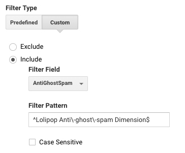 ロリポップ!でのカスタムディメンションでのフィルタの設定例
